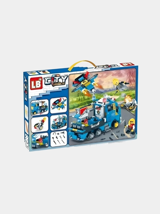 Lego mos konstruktor, lego avtomobil, samolyot, politsiya, vertolyot