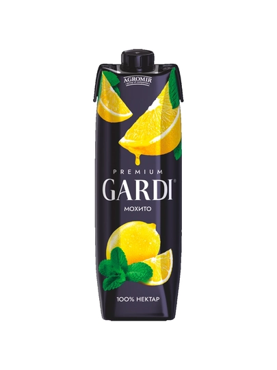 Нектар лимона с мятой с добавлением яблока и винограда GARDI 1 л, Tetra Aseptic — HASAN3-GARDILEMON