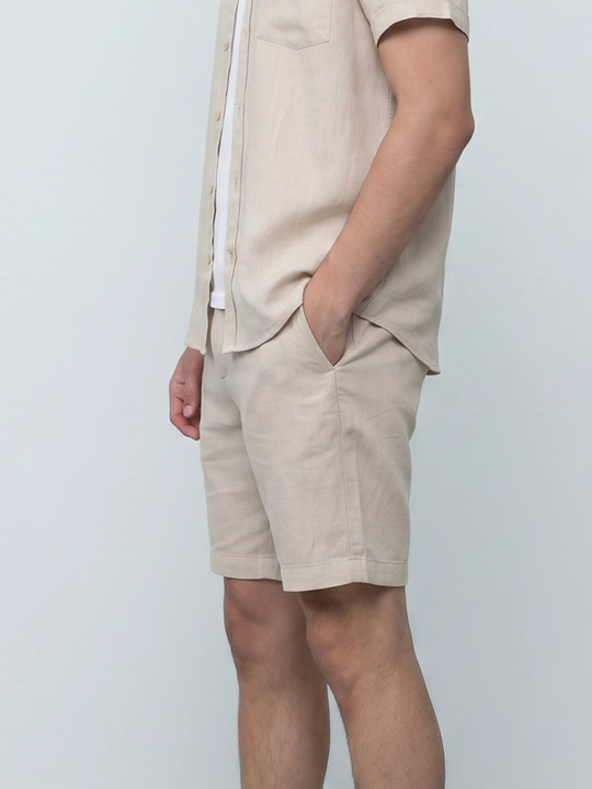 TERRA PRO erkaklar shortlari zig'ir SS25CR3-26-21954