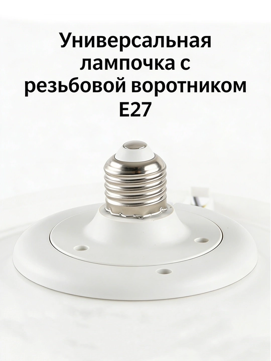 Вентилятор LED светильник – многофункциональная модель с 3 скоростями и тихой работой