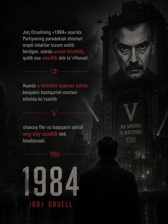 Джордж Оруэлл — «1984» книга в мягкой обложке