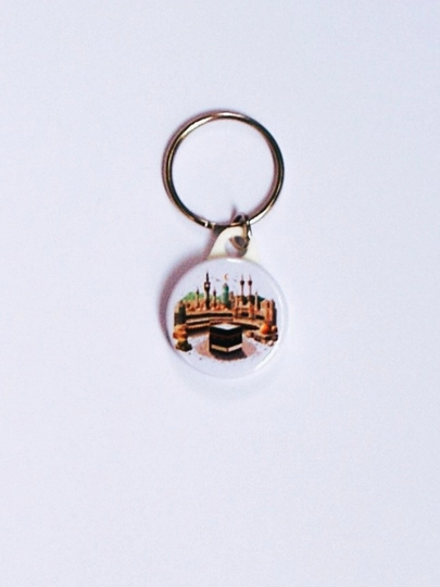 Брелок для ключей закатной Исламский Мусульманская Кааба 25 мм — TRINKET-TRINKETKEYCHAIN-БЕЛЫЙ