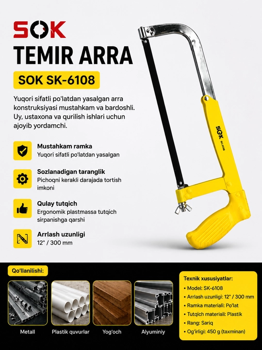 Metall ramkali arra 5GK SK-6108