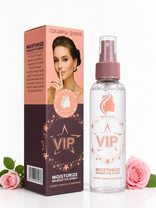 Спрей фиксатор макияжа VIP Colorful Quicks, закрепляющий и увлажняющий для лица, 100мл - 