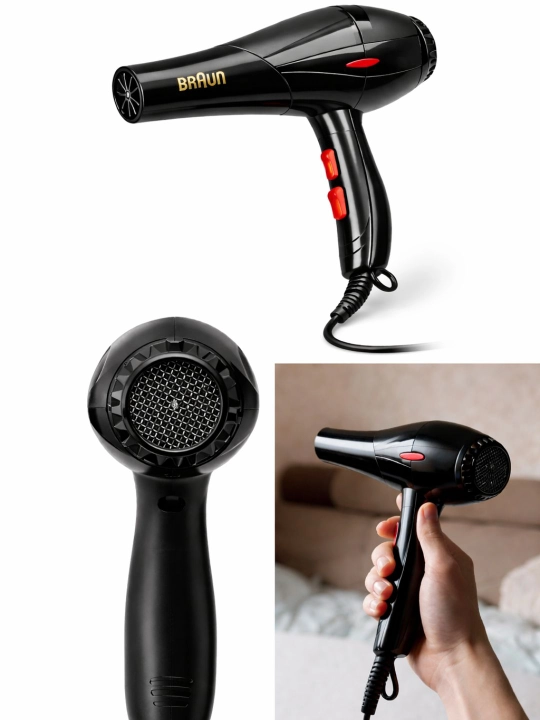 Профессиональный фен для волос Braun BR-6012 4000W 2 насадки