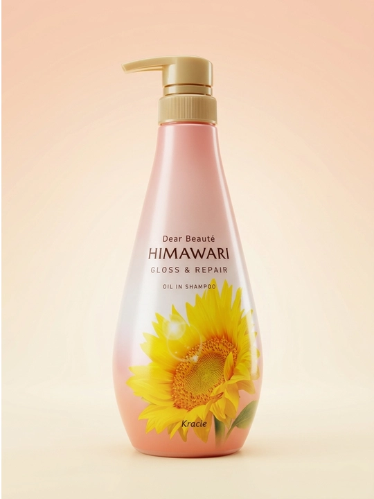 Kracie Dear Beauté Himawari Gloss & Repair kungaboqar moyli shampuni, 500 ml