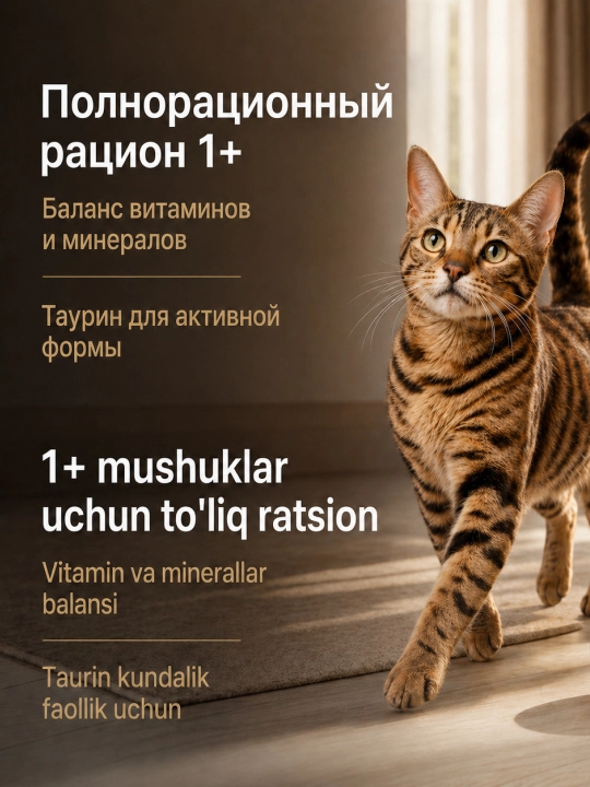 Winner Meat сухой корм для кошек, с ароматной курочкой, 750 г