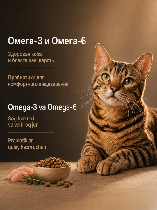 Winner Meat сухой корм для кошек, с ароматной курочкой, 750 г