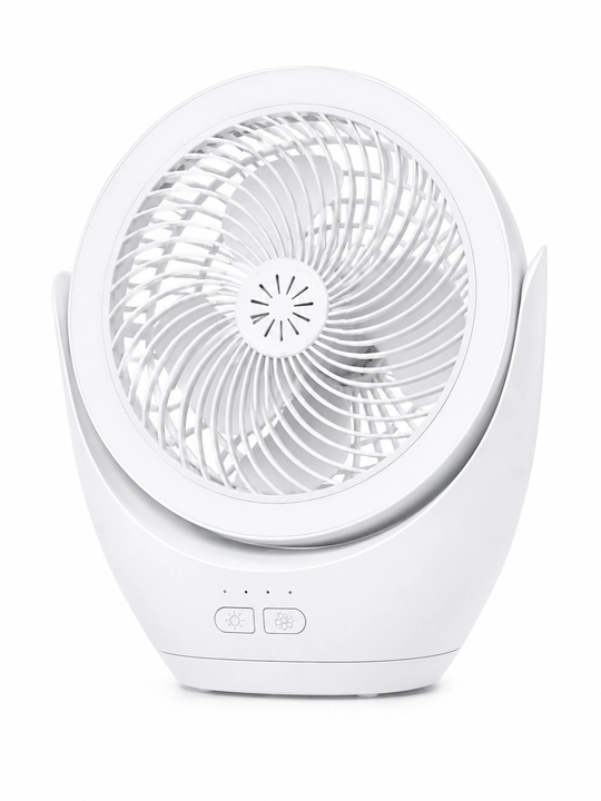 Mini USB stol ventilyatori LED yoritgichli, 2 rejimli portativ sovutgich - 