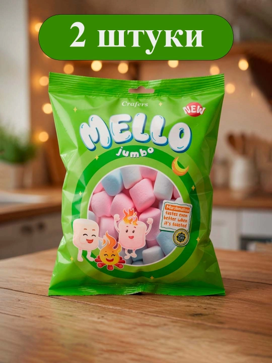 Crafers Mello Jumbo marshmellou (100 g) 2 dona - 