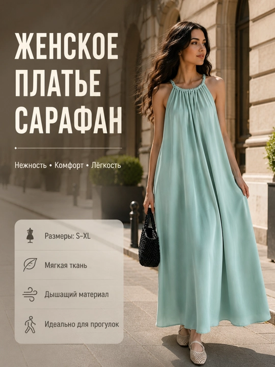 Ayollar uchun yozgi  kiyim ko‘ylak sarafan midi/maksi, gulli, ofis, kundalik uchun S–XL