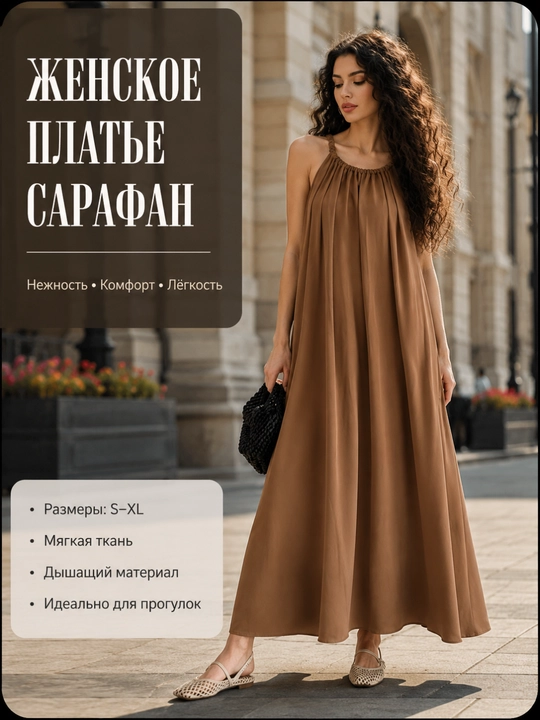 Ayollar uchun yozgi  kiyim ko‘ylak sarafan midi/maksi, gulli, ofis, kundalik uchun S–XL