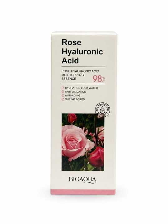 Увлажняющий тонер для лица с экстратком розы BioAqua Rose Hyaluronic Acid
