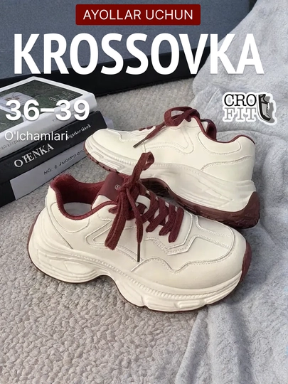 Кроссовки женские, обувь на лето, летняя женская обувь, размеры 36 - 40 — TOYPARA-OQQIZIL-АЛЫЙ-40