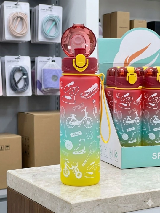 Sport uslubidagi suv idishi butilka 700 ml - 