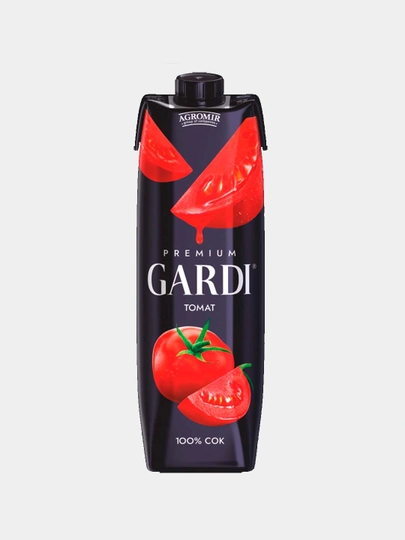 Сок томатный восстановленный с мякотью и солью GARDI 1 л , Tetra Aseptic — HASAN3-GARDITOMAT
