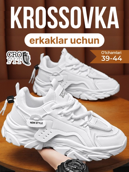 Krossovkalar erkaklar uchun yozgi, erkaklar oyoq kiyimi, krоssovka, o'lcham 39-44 - 