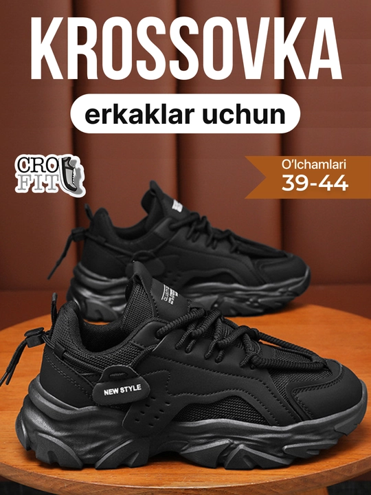 Krossovkalar erkaklar uchun yozgi, erkaklar oyoq kiyimi, krоssovka, o'lcham 39-44 - 
