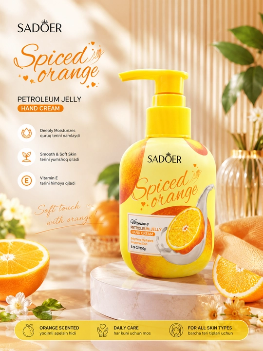 SADOER Avocado qo‘l kremi – namlantiruvchi Hand Cream 150 g