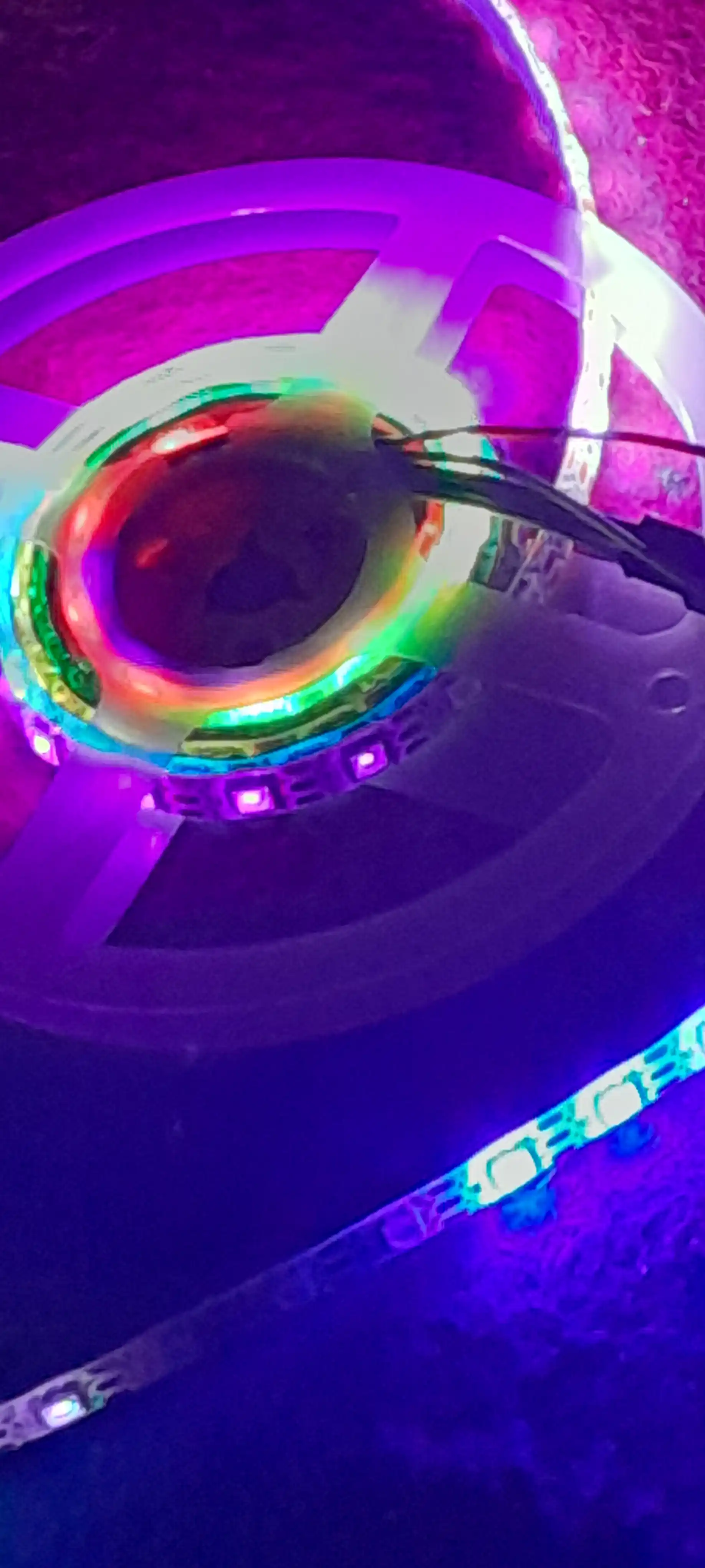 5 metrli WS2812B RGB manzil tasmasi, kontroller va pult, musiqa rejimi