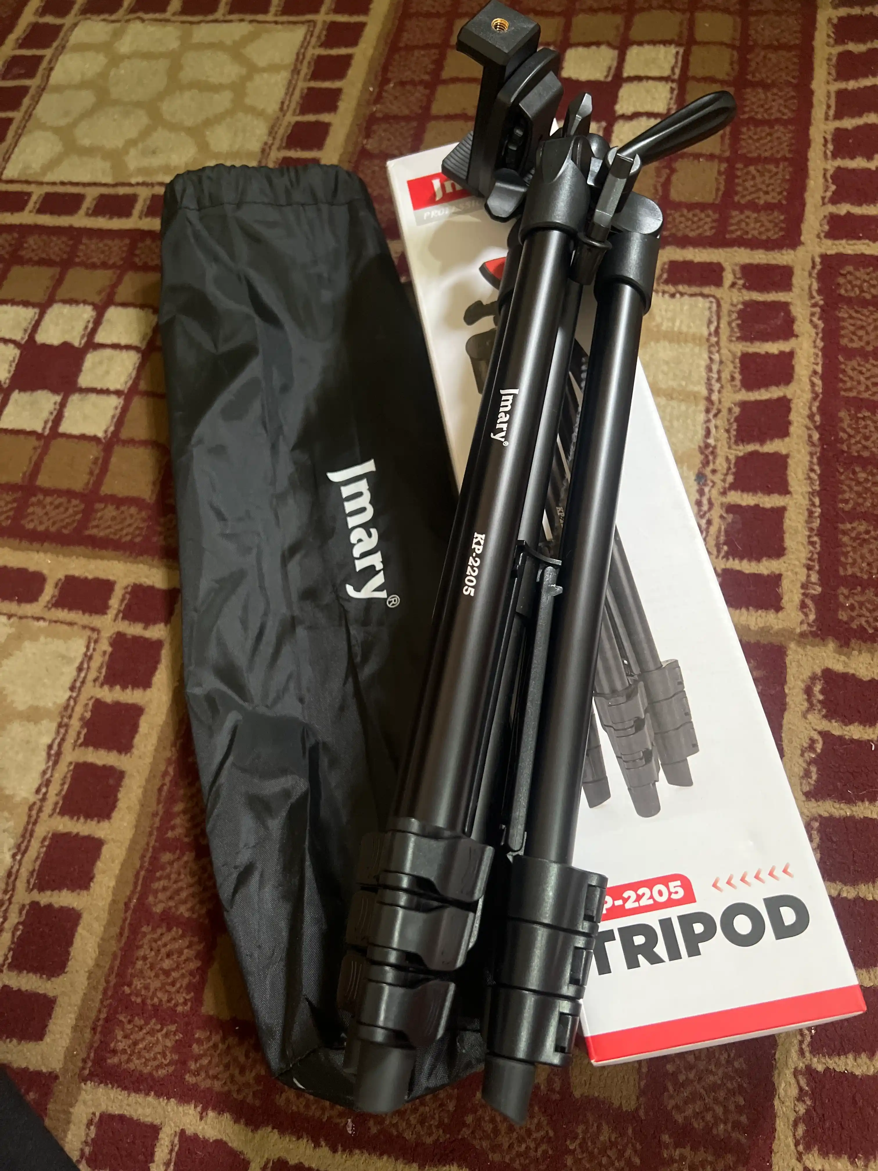 Professional shtativ, Jmary KP-2205, telefon va fotoapparat uchun, 134 cm