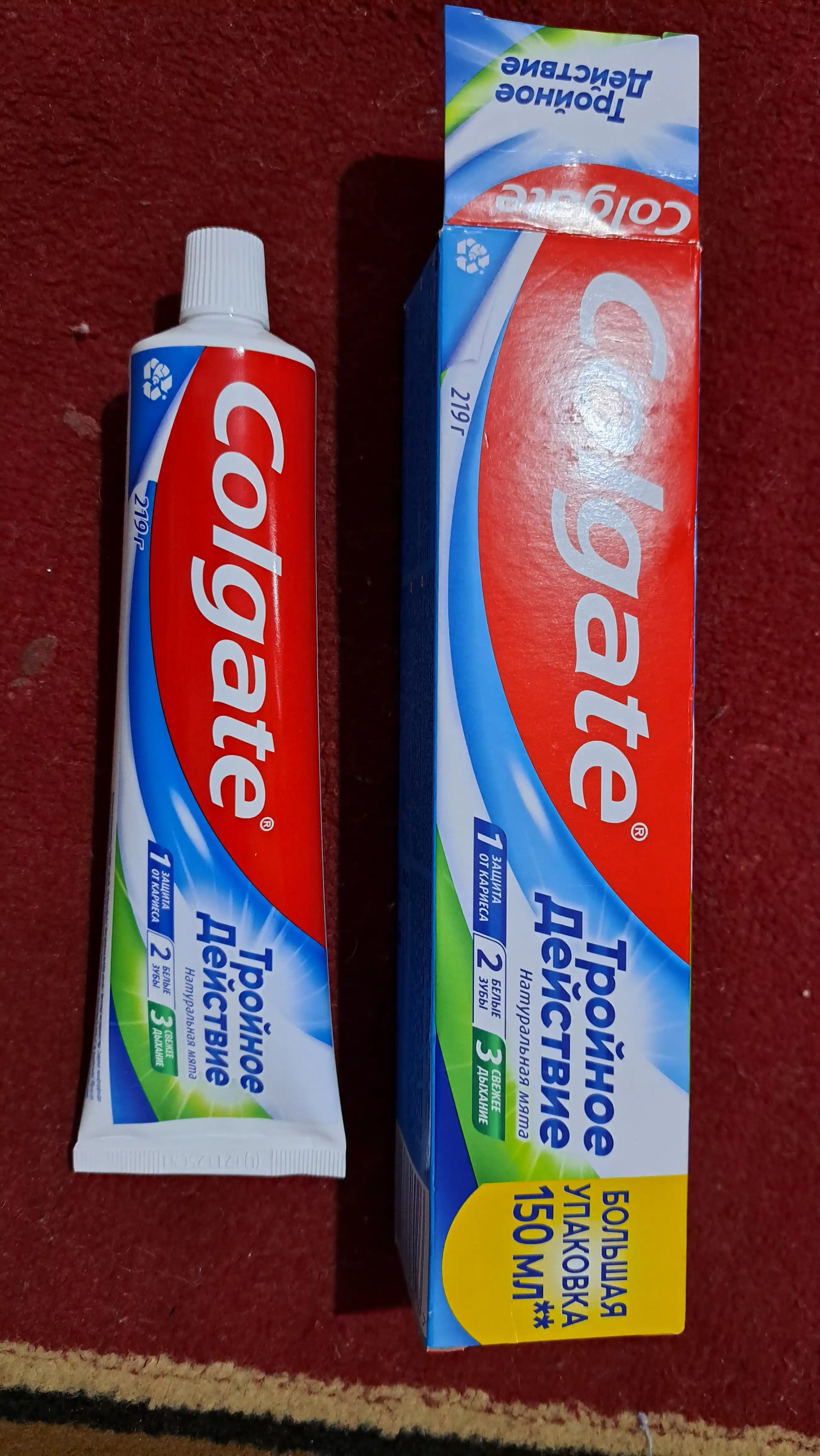 Зубная паста Colgate Triple Action, 150 мл