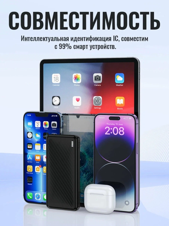 Power bank Borofone BJ57, быстрое зарядное устройство 10000 мАч