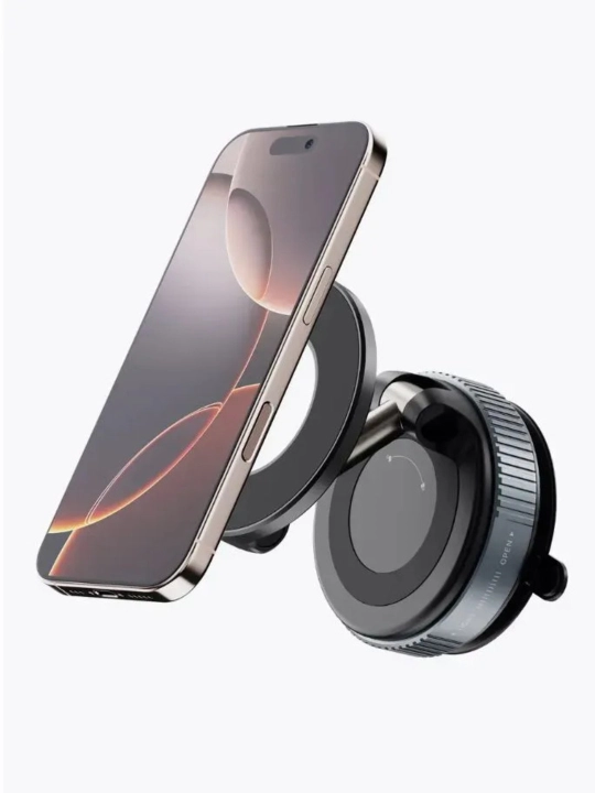 360 darajaga aylanadigan Magsafe avtomobil uchun magnit telefon tutqichi