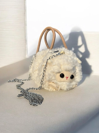 Мягкая сумочка в виде игрушки (mini crossbody) — NOTESUZ-CROSSBODY-БЕЛЫЙ