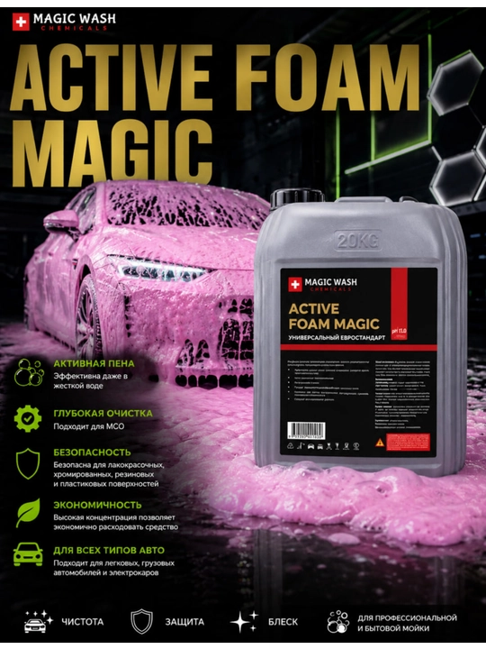 Active Foam Magic Magic Chemicals avtomobil shampuni - 