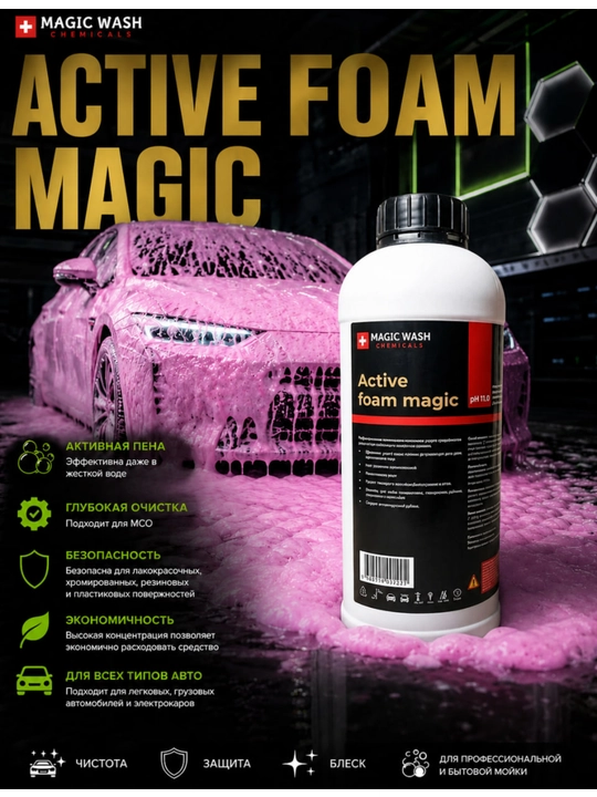 Active Foam Magic Magic Chemicals avtomobil shampuni