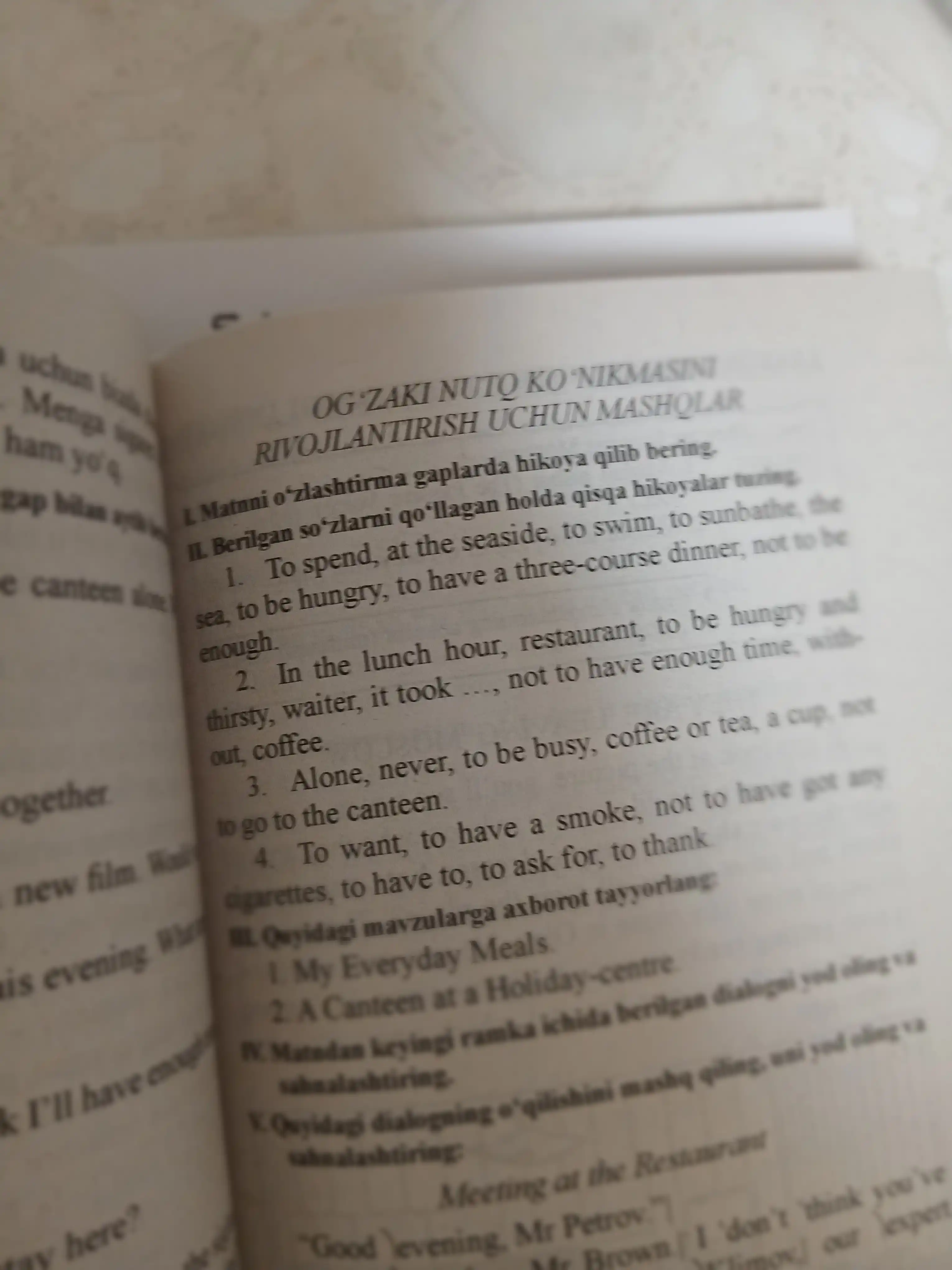 Ingliz tili o'quv qo'llanmasi Bonk Nataliya Aleksandrovna, grammatikasi, zamonaviy tezkor