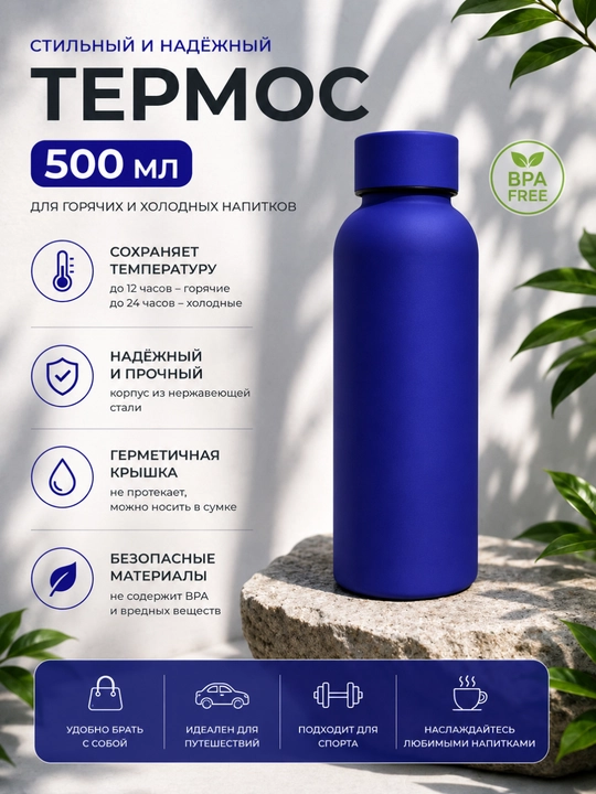 500 ml li termos - issiq va sovuq ichimliklar uchun zamonaviy va ishonchli - 