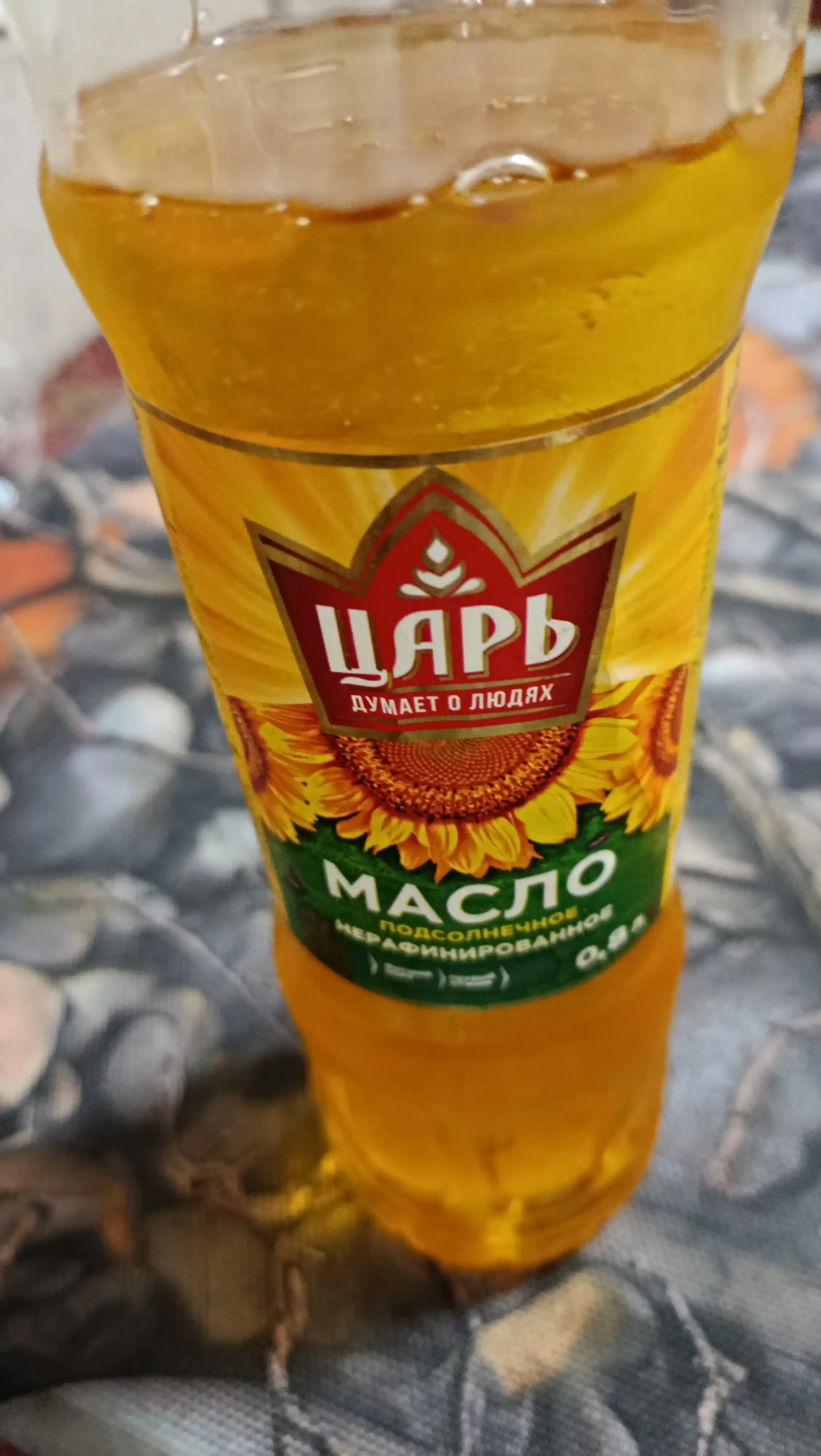 "Tsar" rafinatsiyalanmagan kungaboqar yog‘i, 0,8 l