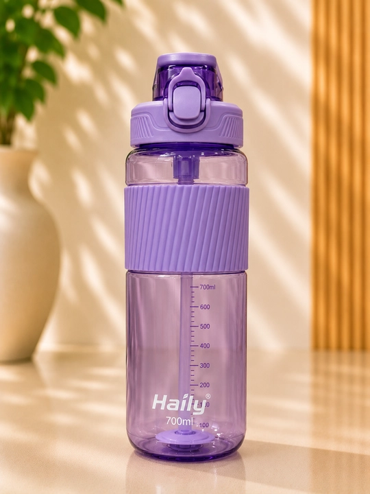 Бутылка для воды Haily с трубочкой, 500 мл, 700 мл - 