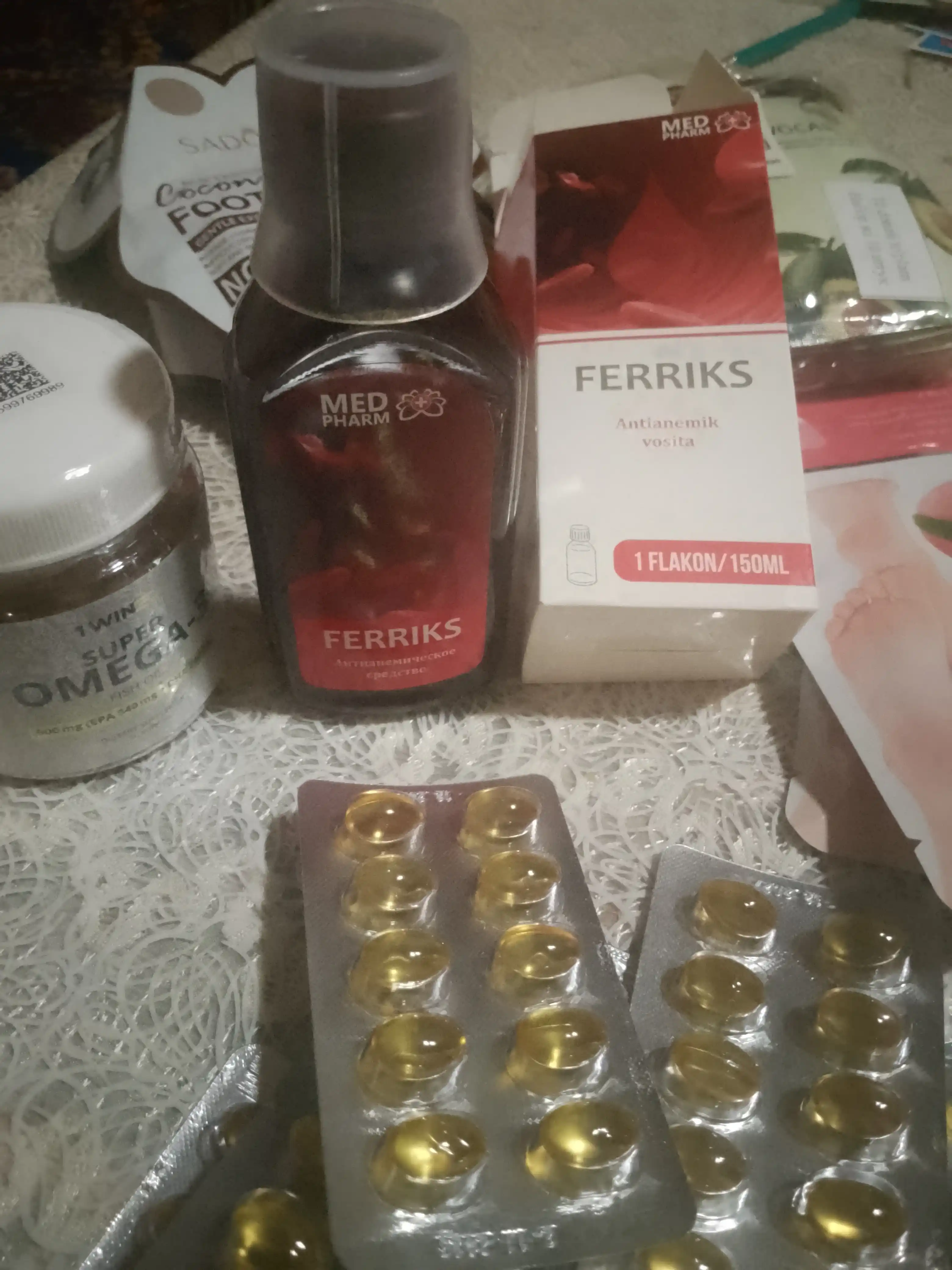 FERRIKS, qon ko‘paytiruvchi, temir va gemoglobin uchun tabiiy o‘simlikli sirop, 150 ml