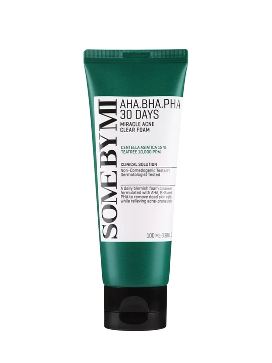 Пенка Для Проблемной Кожи Some by mi AHA.BHA.PHA 30 Days Miracle Acne Clear Foam - 