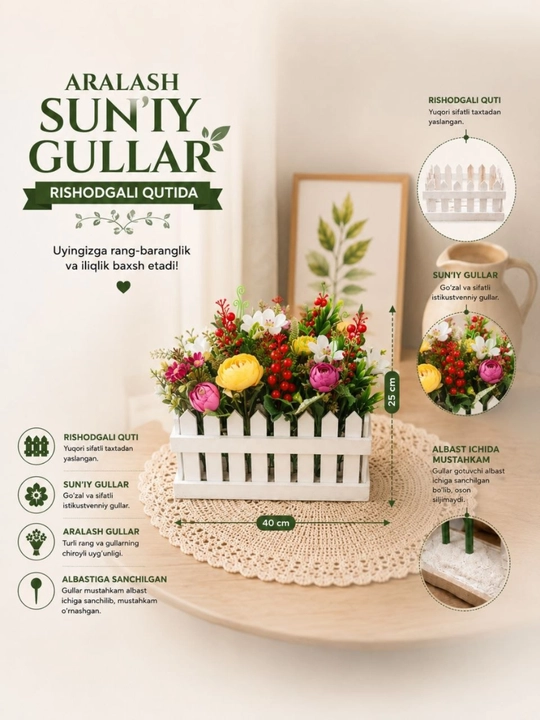 Sun’iy dekorativ gullar
