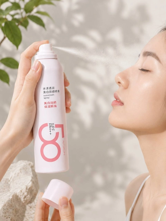 Alobon SPF50 PA+++ 24 soat himoya quyoshdan himoya namlantiruvchi suvli sprey