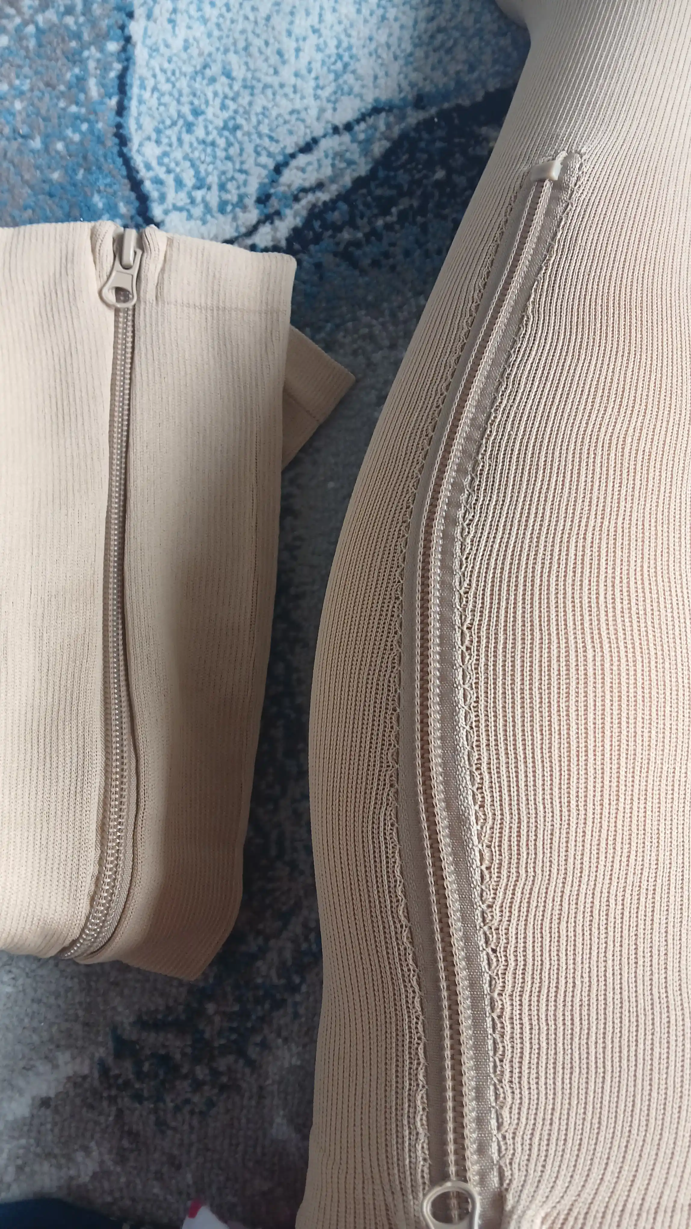 Zip Sox varikozga qarshi kompressli paypoqlar, nano qoplamali fermuarli paypoqlar, 2 dona