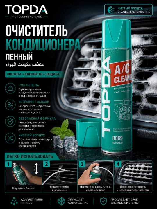 Очиститель автокондиционера. A/C Cleaner. Очиститель кондиционера авто