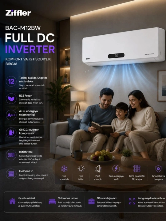 ZIFFLER 12 (Full DC Inverter)  BAC-M12BW