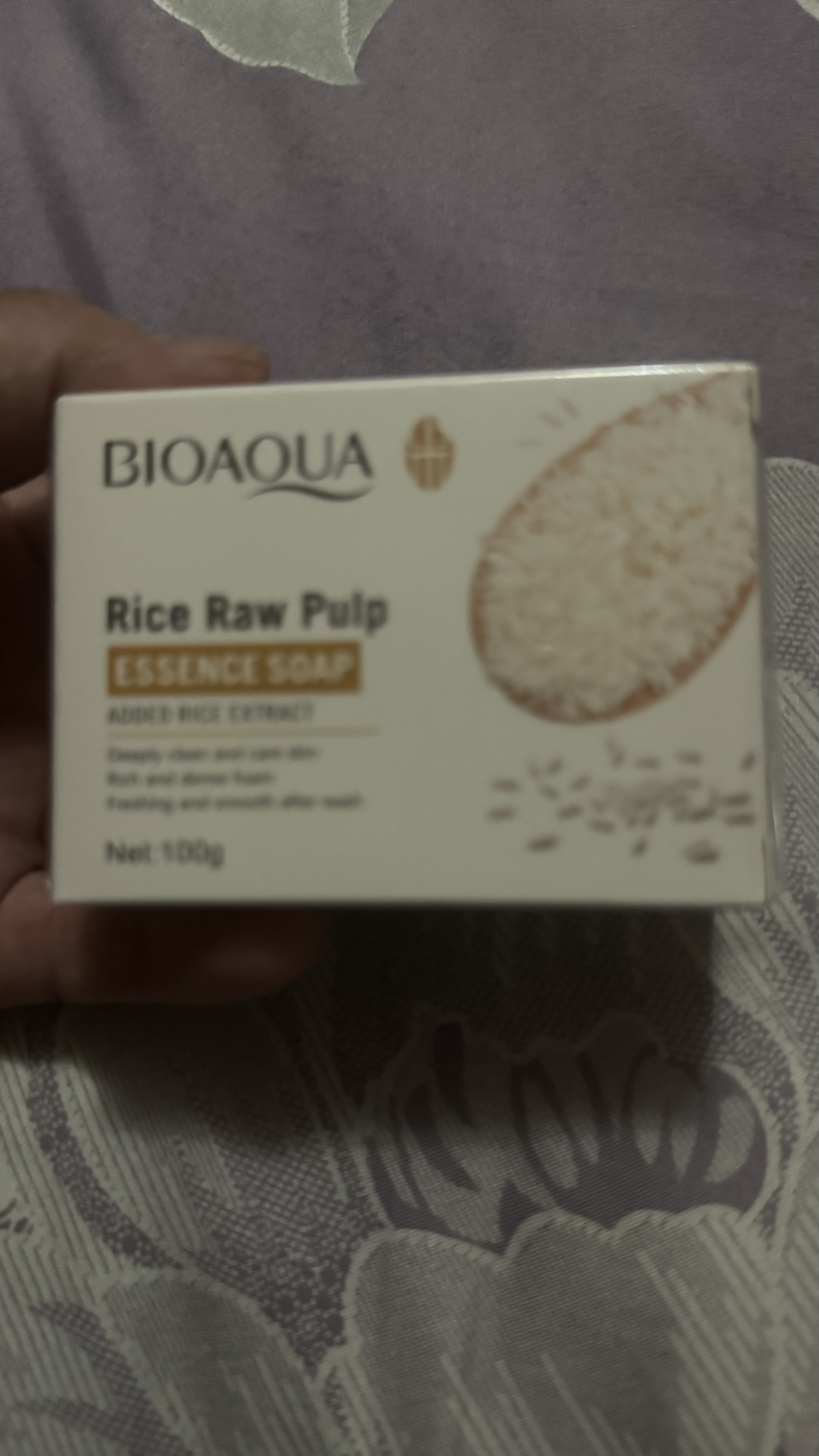 Отбеливающее мыло BIOAQUA, с экстрактом риса, для лица и тела, 100 г