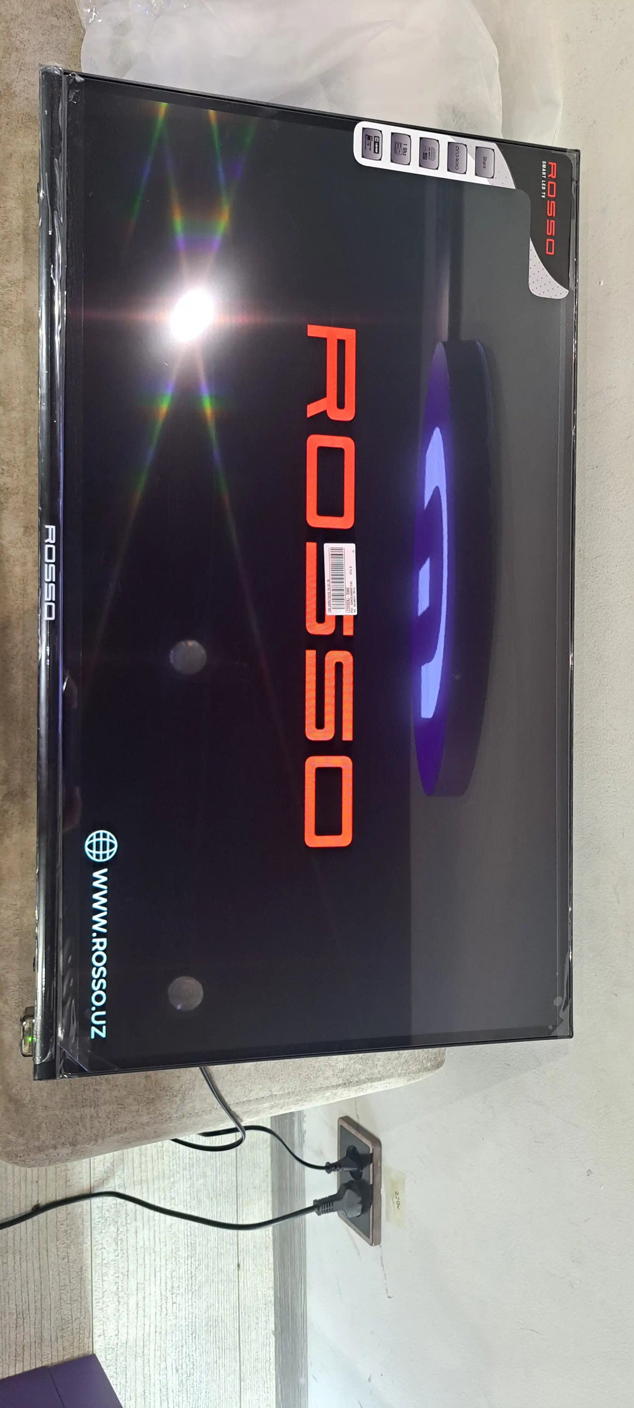 Televizor aqlli, ramkasiz, ROSSO GX TWO  32", 43", 50", 55", 65", 75", 85", 100" Android