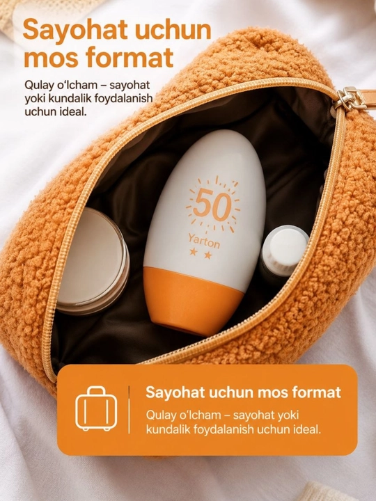 SPF 50+ sentellali quyoshdan himoya kremi - 