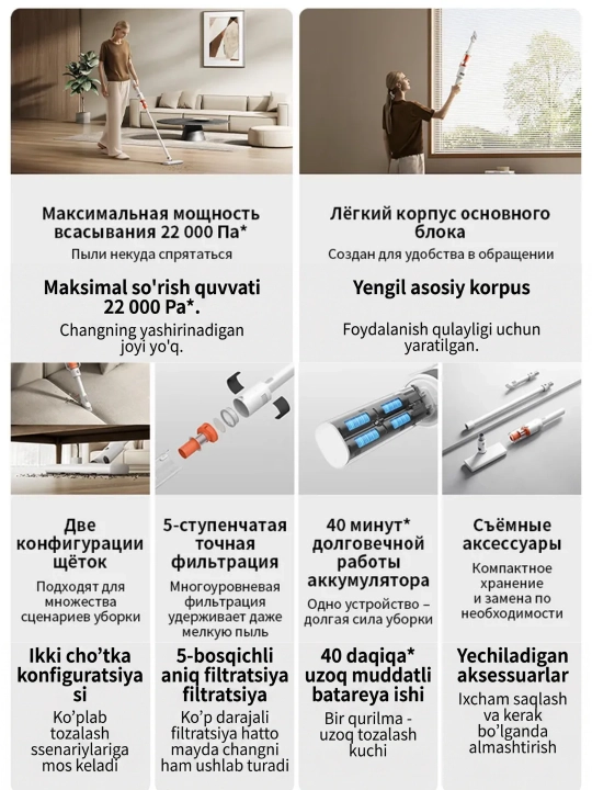 Ручной пылесос Xiaomi Vacuum Cleaner P30
