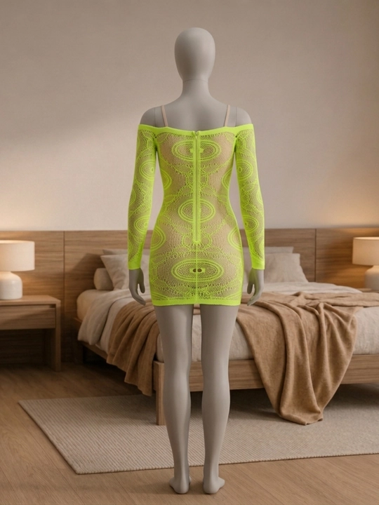 Неоновое платье, сетчатое мини платье, прозрачное платье, club dress, женский наряд