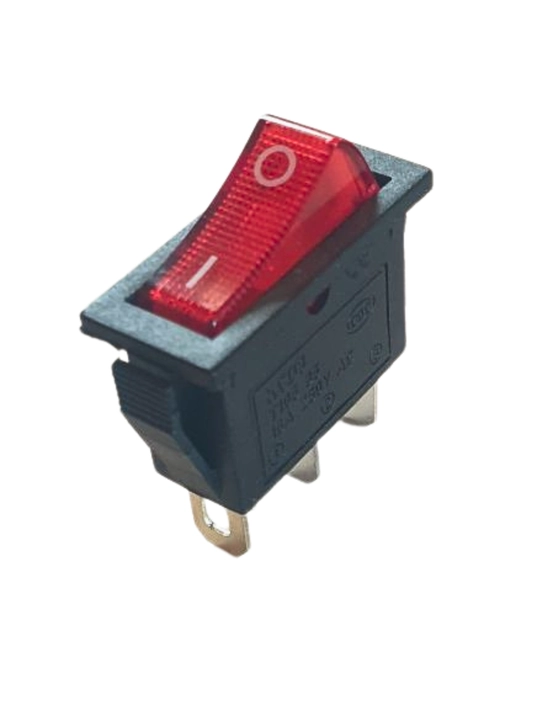 Клавишный выключатель KCD3 16A 250V с подсветкой, 3 контакта, 2 шт