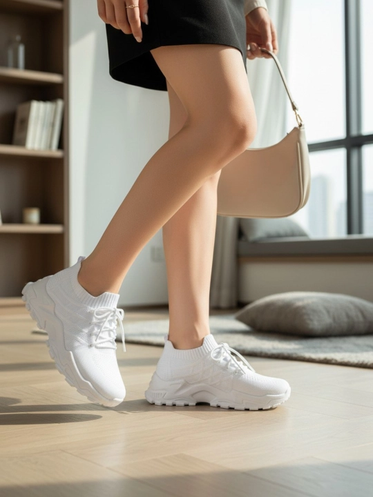 Кроссовки Zwalk EasyWalk спортивные, на шнуровке, кроссовки-носки летние дышащие