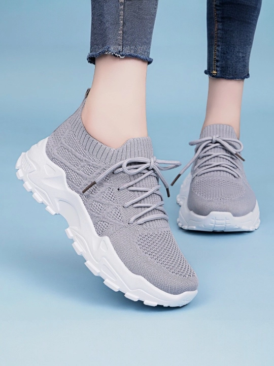 Кроссовки Zwalk EasyWalk спортивные, на шнуровке, кроссовки-носки летние дышащие
